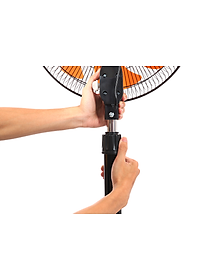 Quạt lỡ Senko LTS1636 Đen Cam - Hàng Chính Hãng