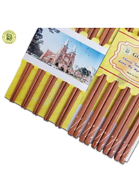 Đũa Gỗ Cẩm Cẩn Dây Đàn - Đồ Gỗ Nhà Bếp Thương Hiệu Trường Sơn ( 10 Đôi )