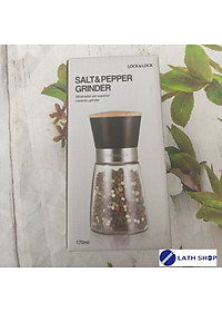 Hũ Xay Tiêu Thủy Tinh Lock&Lock CKO116 -170ml -Nhiều Màu - Hàng Chính Hãng