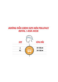 Mũ bảo hiểm Fullface Royal M136 – Đen Nhám – 1 Kính
