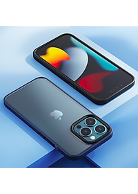 Ốp lưng cho iPhone 13 hiệu Likgus Hybrid Glass Pc viền màu chống sốc - Hàng nhập khẩu