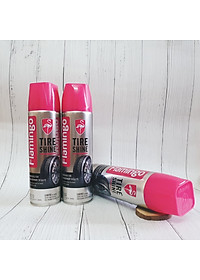 Xịt Dưỡng Bóng Vỏ Lốp Ô Tô - Phục Hồi Nhựa Đen Flamingo F010 500ml