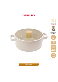 [Hàng chính hãng] Nồi nông cao cấp chống dính bếp từ Neoflam Fika 22 cm. Made in Korea. Hàng có sẵn, giao ngay