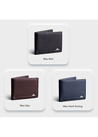Ví nam da bò Lata ( Thời trang nam gấp 2 dáng ngang - Ví da thật LVN98 )