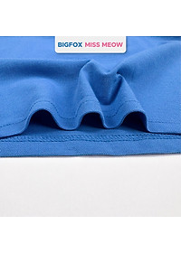 Áo polo bé trai Bigfox Miss Meow mùa hè chất cá sấu, áo có cổ đồng phục đi học size đại 7-15 tuổi 50kg