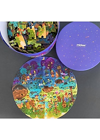 Đồ chơi xếp hình ghép hình puzzle dạng hình tròn Mideer - Chủ đề Khu rừng (150 mảnh ghép)