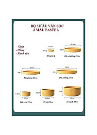 Tô Sứ Vân Sọc, Tô đựng mì salat , Tô canh sứ màu La Mã cao cấp không chì