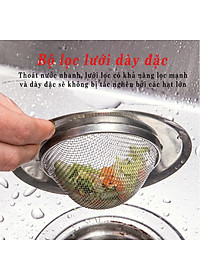 Lưới Lọc Rác, Lưới Inox Lọc Rác Bồn Rửa Chống Tắc Nghẽn Không Gỉ - Hàng Chính Hãng MINIIN Loại 1