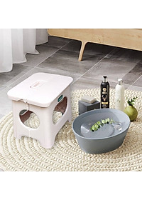 ghế xếp gọn HOKORI cao cấp hàng xuất nhật bản (Tặng móc treo dán tường to)