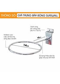 Giá trưng bày quả bóng đá cài tấm SMLIFE Slatwall