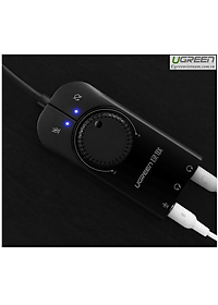 Cáp USB Sound 3.5mm Loa & Mic Có Volume control UGREEN 40964 - Hàng chính hãng 