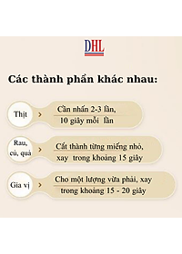 Máy xay mini Mitomo MT-350 cối thủy tinh 6 Lưỡi ,máy xay ăn dặm cho bé, xay thịt cháo sinh tố, tỏi ớt 300ml- Hàng Chính Hãng