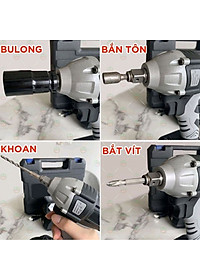 [PIN Sạc] Máy Siết Vặn Bulong KhoNCC Hàng Chính Hiệu - Bắn Vít Không Chổi Than - KNK-MSBL