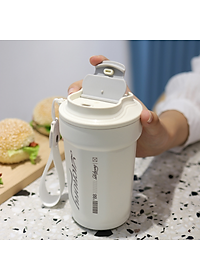 Cốc Giữ Nhiệt Teement Inox 316 Cách Nhiệt, Dung Tích 480ml, Có Dây Cầm Tay Chắn Chắn - Hàng Chính Hãng