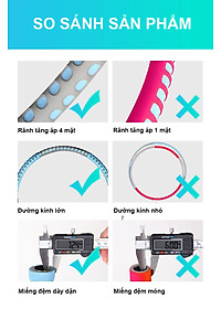 Vòng Lắc Eo Giảm Mỡ Bụng Ống Thép Bọc Mút Xốp - Tùy Chỉnh Độ Nặng - Chính Hãng miDoctor