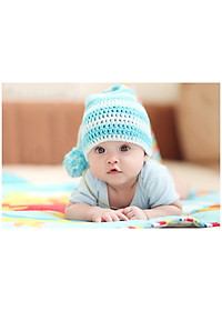 Tranh treo tường em bé đáng yêu baby cute treo phòng bà bầu BB0014 viền trắng