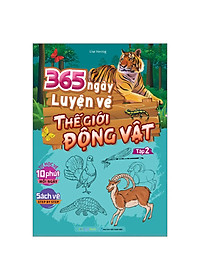 Combo 365 ngày luyện vẽ Thế giới động vật và Nhân vật Manga (4 Cuốn)