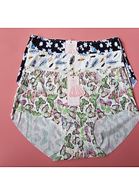 Combo 5 chiếc quần lót nữ thun lạnh chất vải co giãn 4 chiều điều hòa cực thông thoáng họa tiết 3D trẻ trung