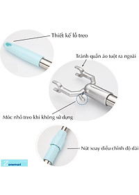 Gậy Phơi Đồ Bằng Inox Gấp Gọn Cây Phơi Đồ Thông Minh Tiện Lợi - Hàng Loại 1 - Chính Hãng MINIIN