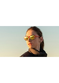 Kính mát thể thao Unisex Tifosi Swank - Gọng Orange Rush, Tròng Smoke Yellow