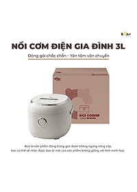 Nồi Cơm Điện Tử Bear 3L Lòng Nồi 5 Lớp Đa Năng Nấu Cơm Nấu Cháo Hầm Hấp Hâm Nóng Hẹn Giờ Lên Đến 12 Tiếng SB-NC30A - HÀNG CHÍNH HÃNG
