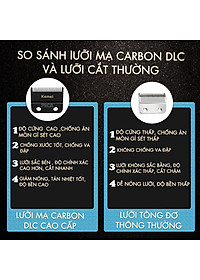 Tông đơ chấn viền Kemei KM-2795 lưỡi cắt mạ carbon DLC cao cấp công suất mạnh mẽ 8W sạc nhanh USB pin lâu - Chính hãng