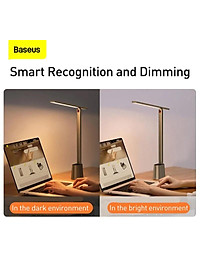 Đèn LED để bàn chống mỏi mắt, chống cận Baseus Smart Eye Series DGZG-02, pin 2200mAh- Hàng chính hãng.
