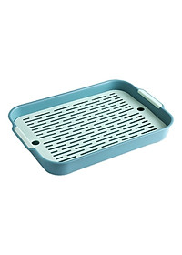 Khay đựng ly chén có rổ thoát nước siêu mỏng nhẹ phù hợp trang trí decor phòng hiện đại