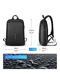 Balo Đựng Laptop 15.6 Inch Mark Ryden MR9813 Phong Cách Doanh Nhân Đơn Giản Thời Trang