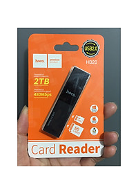 Đầu đọc thẻ nhớ SD / TF chuẩn 3.0 cho laptop  hoco HB20 - Hàng chính hãng