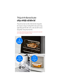 Hộp bảo quản thủy tinh LocknLock BLANC - Hộp vuông