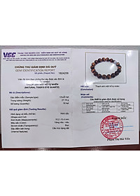 Vòng tay phong thủy đá mắt cọp vàng 14 ly, vòng tay chuỗi đá