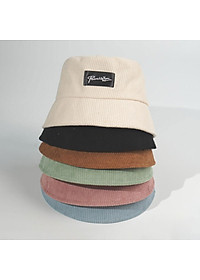 Nón bucket vải nhung tăm - mũ tai bèo Ulzzang Unisex nam nữ phong cách thời trang, cá tính 