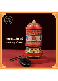Kinh luân điện -Bánh xe cầu nguyện cắm điện, có kinh bên trong.