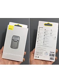 Đế nâng laptop hỗ trợ tản nhiệt dạng xếp dán thân máy Baseus SLIM KICKSTAND - Hàng chính hãng