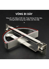 Tay Nắm Âm Tủ KUNBE Lật Xoay 180º Cao Cấp - Dùng Làm Tay Kéo, Tay Nắm Cho Cửa, Tủ, Ngăn Kéo Tạo Thẩm Mỹ