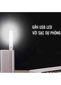 Đèn Led Thanh 8 Bóng Để Bàn Đầu Gắn Ngõ USB Dự Phòng 4W (0.5W/led) Siêu Sáng