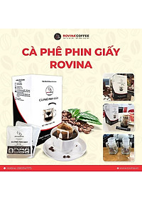 Cà Phê Phin Giấy Rovina – Tiện Lợi – Mọi Lúc – Mọi Nơi Nguyên Chất 100%, Vẹn Tròn Hương Vị Nguyên Bản, Đậm Ngon Đúng Chất