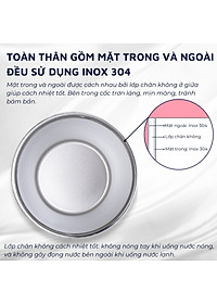 Cốc (Ly) cách nhiệt, giữ nhiệt DandiHome inox 304 (500ml)