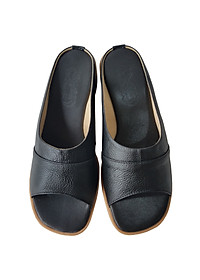 Dép Cao Gót Nữ BIGGBEN Da Bò Cao 4 Phân DCG75