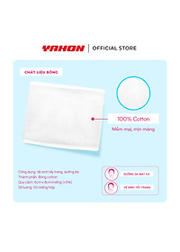 Bông Tẩy Trang Cotton POP-PUF Mềm Mịn, Có Thể Tách Lớp | 50 Miếng/Hộp, 6*8cm/Miếng