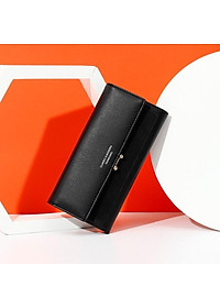 Ví dài bóp nữ cầm tay gấp da trơn kiểu dáng thời trang xinh