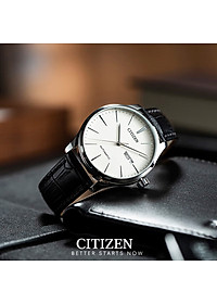 Đồng Hồ Nam Citizen Dây Da NH8350-08B - Mặt Trắng 