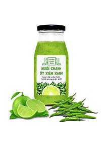 Đặc Sản Phan Thiết - Muối Chanh Ớt Xiêm Xanh Cao Cấp Làng Chài Xưa, Nguyên Liệu Tươi, Thơm Ngon Đặc Biệt, Chai Thủy Tinh 300Gr