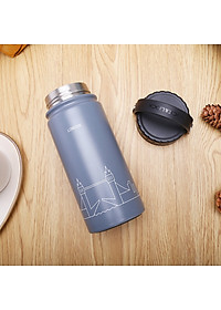 Bình Giữ Nhiệt Lock&Lock Riga Tumbler LHC4160 (897ml) - Hàng Chính Hãng, Bằng Thép Không Gỉ, Có Lưới Lọc Inox - Tặng Kèm Ống Hút Và Cọ Rửa Ống Hút