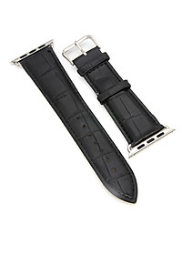 Dây da đeo thay thế cho Apple Watch 38mm / 40mm hiệu Kakapi da bò thật (Vân) - Hàng chính hãng