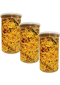 COMBO 3 HŨ KHÔ GÀ LÁ CHANH HIỆU SK FOOD MỖI HŨ 200G