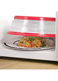 Plastic Microwave Food Cover Vented Splatter Protector Lid Safe Vent Yellow