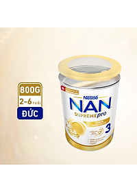 Sữa bột Nestlé NAN SUPREMEPRO 3 800g nhập khẩu Đức đạm Gentle Optipro ngừa mẫn cảm Tặng Đồ Chơi Bàn Kèm Chữ Cái (Dành cho trẻ từ 2 - 6 tuổi)