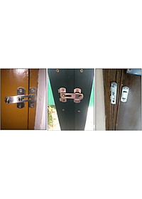 Then Chốt Cài Cửa, Chốt Khóa Bằng Thép Không Gỉ KUNBE An Toàn Tiện Lợi Nhiều Kích Thước